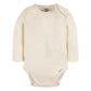 Gerber Unisex Baby Long Sleeve Solid Onesies Multi-Pack Interlock 180 Gsm, Natural