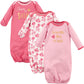 Luvable Friends Unisex Baby Cotton Gowns, Worth The Wait, Preemie-Newborn