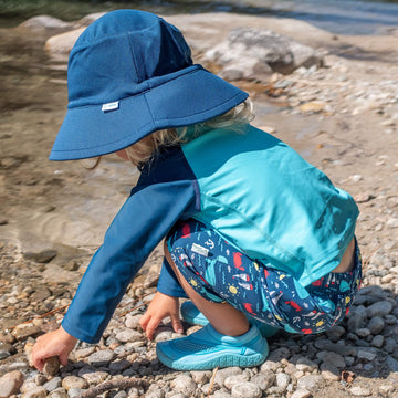 I Play. By Green Sprouts Baby-Boys Trunks With Built-In Reusable Swim Diaper,Navy Nautical Whale,18Mo