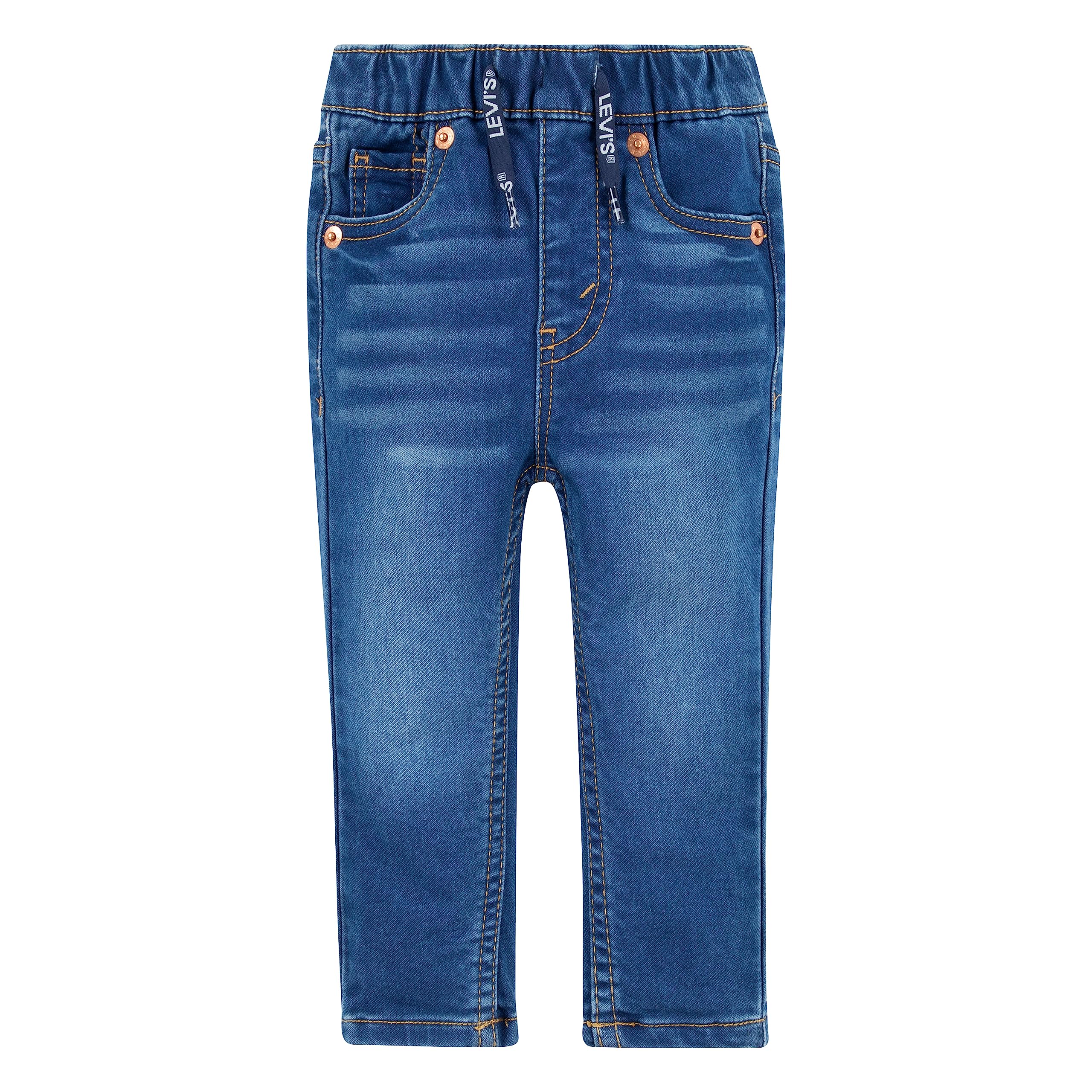 Levi'S Boys' Skinny Fit Pull On Jeans, Battle Born, 6M – WBBAPB0C25TM3SV