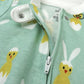 Honestbaby Baby Celebration Sleep & Play Footed One-Piece Pajama Sleeper 100% Organic Cotton, Hatch Mint