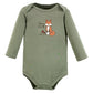 Hudson Baby Baby Girls Cotton Long-Sleeve Bodysuits And Toddler T Shirt Set, Forest Deer 5-Pack, 9-12 Months Us