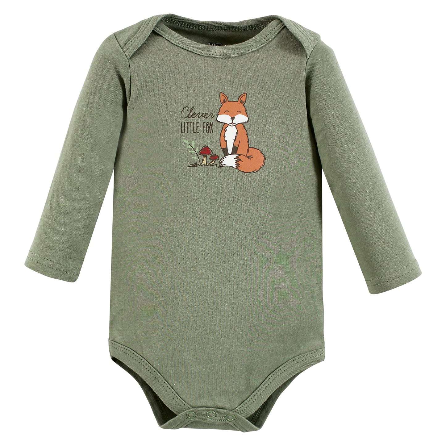Hudson Baby Baby Girls Cotton Long-Sleeve Bodysuits And Toddler T Shirt Set, Forest Deer 5-Pack, 9-12 Months Us