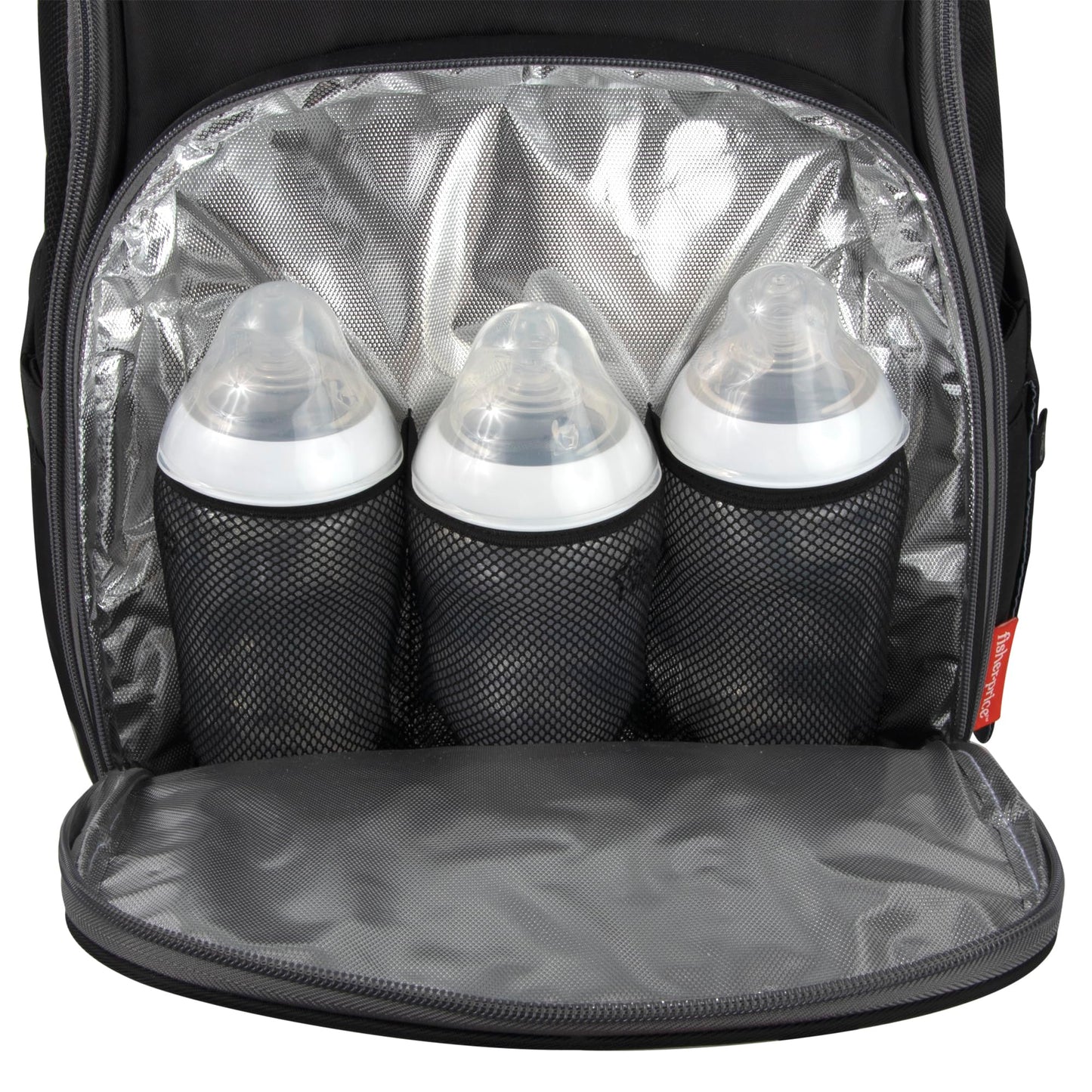 Fisher-Price Fastfinder 3 Piece Set Diaper Bag Backpack For Moms & Dads With Changing Pad And Wipes Pocket