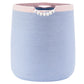 ENAORGAN 65L Blue Woven Rope Laundry Hamper Basket for Clohtes Boho Tall Rope Baskets for Blanket Large Baby Nursery Hamper for 