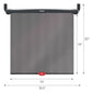 Munchkin Brica Sun Safety Car Window Roller Shade With White Hot Heat Alert, Black, 2 Count (Pack Of 1)
