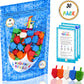 The Dreidel Company Hanukkah Dreidels Multicolor Plastic Chanuka Dreidels With English Transliteration - Includes Dreidel Game I