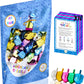 The Dreidel Company Metallic Multi-Colored Dreidels For Hanukkah With English Translation, Spinning Tops Includes Game Instructi
