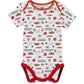 Gerber Unisex Baby Baby Boys Nfl 3 Pack Short Sleeve Onesie Bodysuit, Team Color, 18 Months