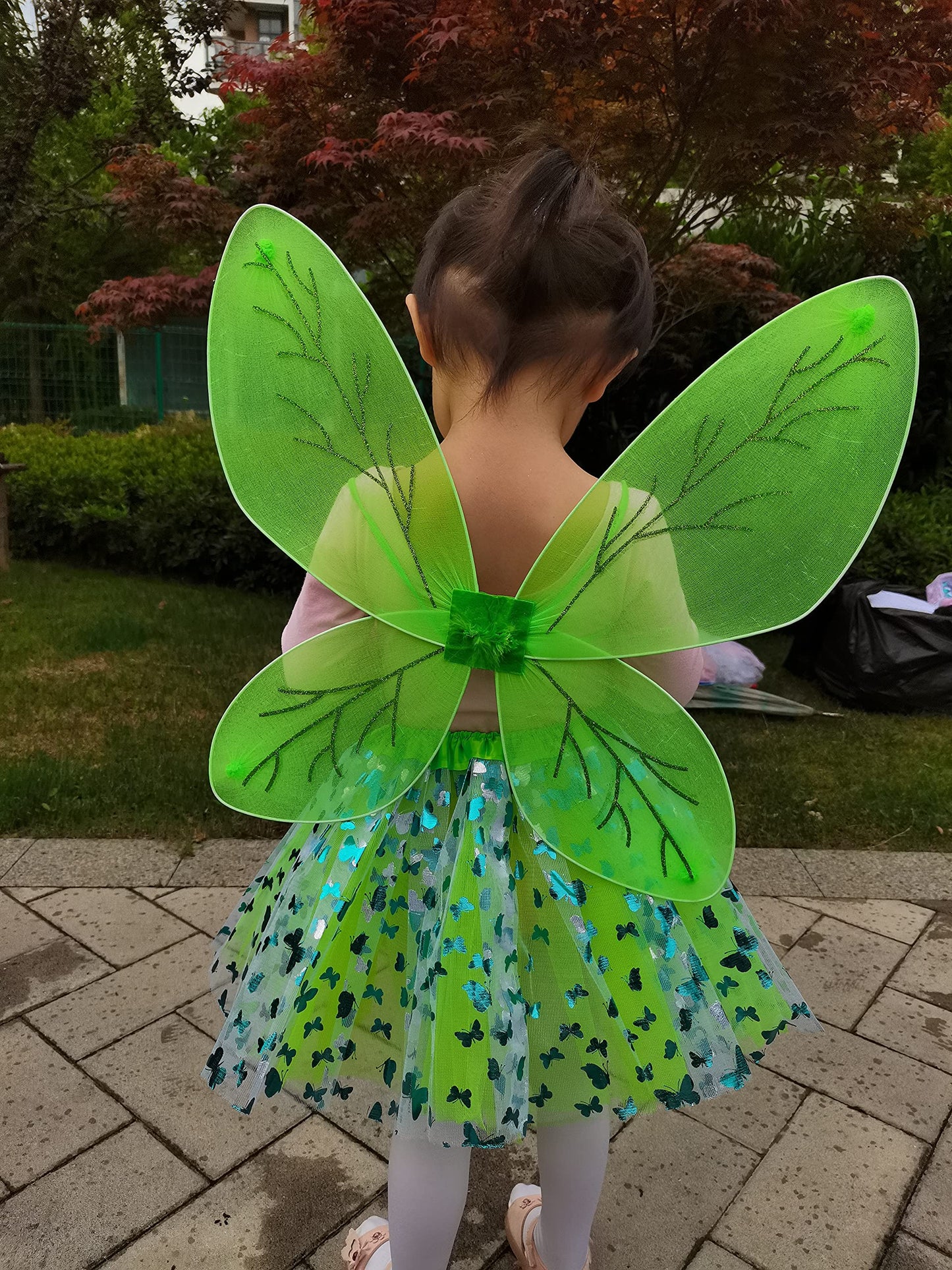 Danballto Girls Fairy Wings For Kids Tinkerbell Wings Toddler Princess Party Little Girl Dress Up