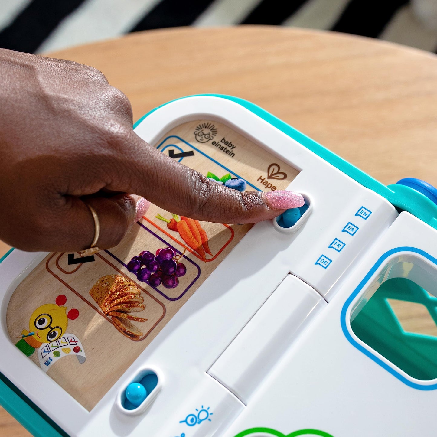 Baby Einstein + Hape Magic Touch Pretend to Shop Learning Toy, With Real Sounds and Music, Fine Motor Skill Development, Grows f