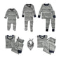 Honestbaby Baby Kids Organic Cotton Holiday Family Jammies, Pajama Chic, 2-Piece Pajama Set X-Large