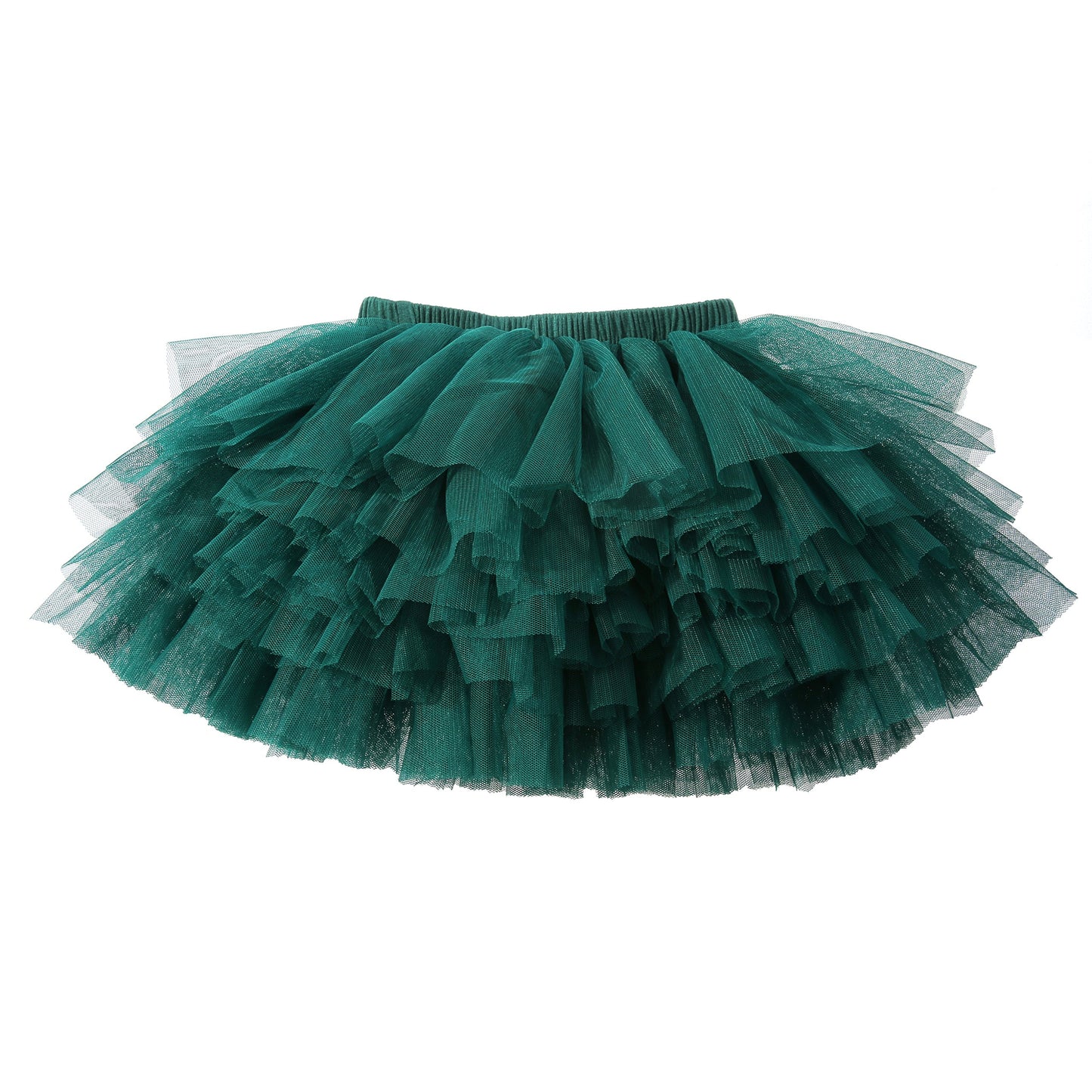 Elamccor Baby Girls' Tutu Skirt Toddler 6 Layered Tulle Tutus 1-8T Dark Green