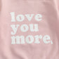 Beqeuewll Baby Girl Valentines Day Outfit Love You More Letter Crewneck Sweatshirt Baby Long Sleeve Sweater Tops Spring Clothes