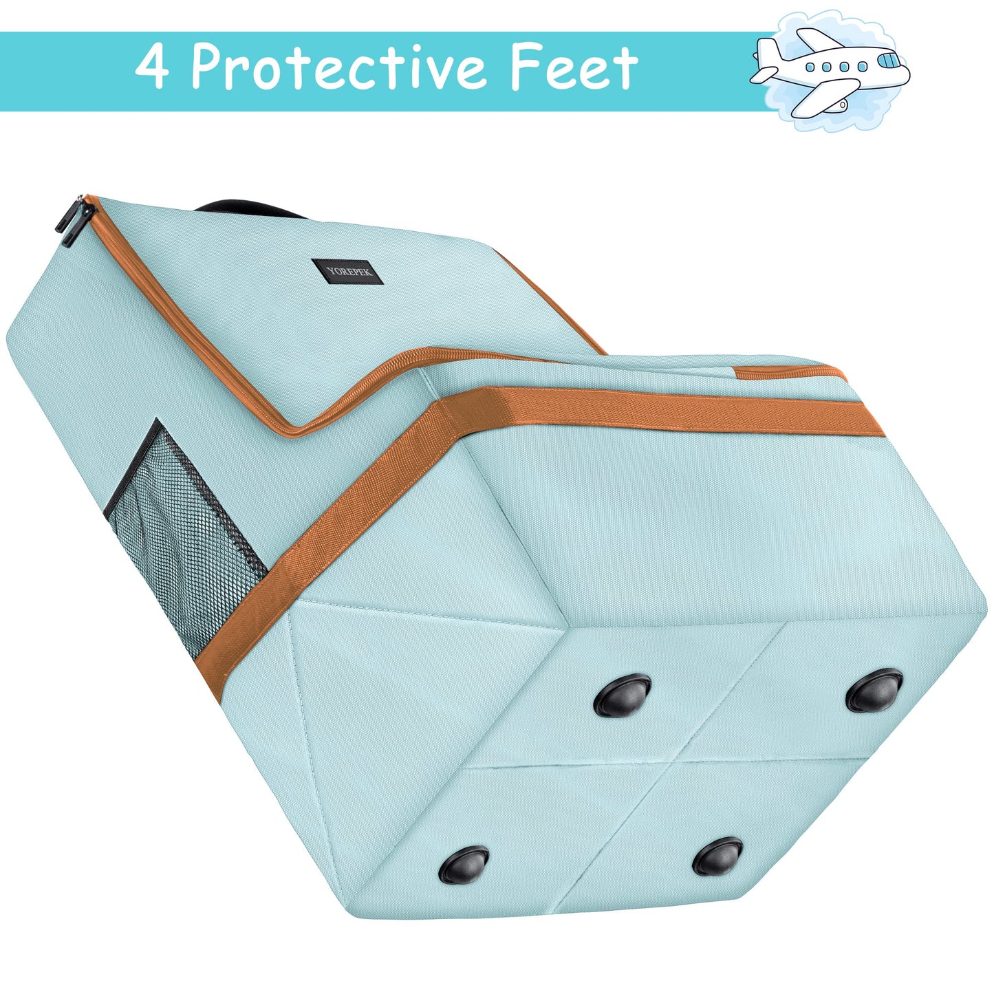 Yorepek Car Seat Travel Bag, Padded Car Seat Bags For Air Travel, Carseat Travel Cover Backpack With Shoulder Straps, Large Gate