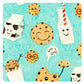 Bapronbaby Cookies & Milk Splash Mat - Waterproof Catch-All For Under High Chairs, Floors, Tables, Playtime Or Arts & Crafts - M