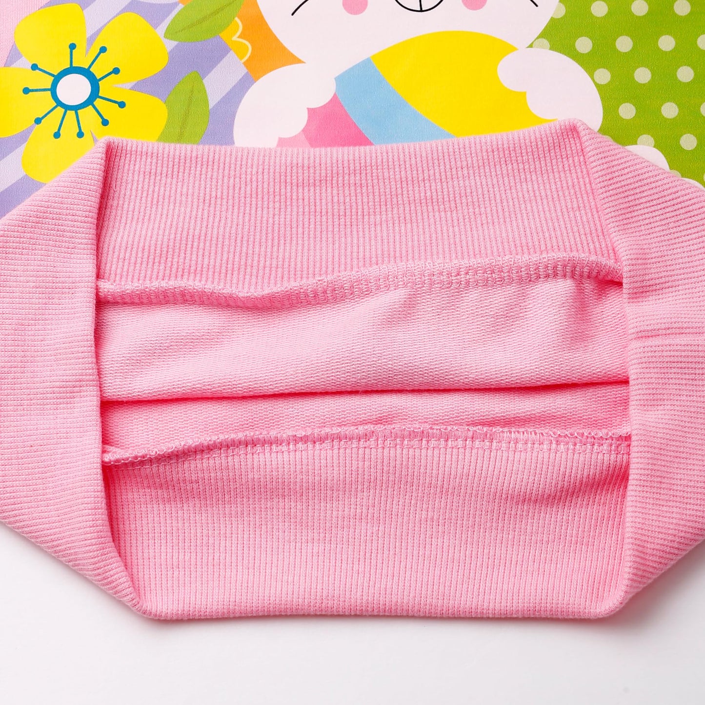 Akyzic Girls Easter Bunny Long Sleeve Crewneck Sweatshirt - Pink Shirt For Toddler Kids 4T