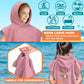 Sun Cube Kids Changing Robe Surf Poncho, Kids Beach Towels, Hooded Towel For Teens Bath Pool, Microfiber Quick Dry Wearable Towe
