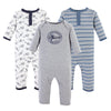 Hudson Baby Baby Girls Cotton Coverall, Aviation, 3-6 Months Us