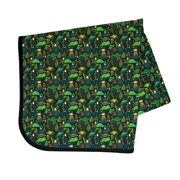 Bapronbaby Dino Days Splash Mat - Waterproof Catch-All For Under High Chairs, Floors, Tables, Playtime Or Arts & Crafts - Machin