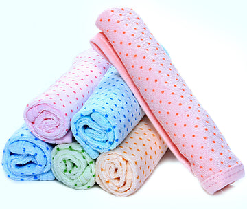 Mom Care Cotton Terry Face Towels For Newborn Baby Wash Cloth For Babies Extra Soft Napkins Reusable Hankies Ideal For Infants T