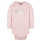 Gerber Baby Girls' 6-Pack Long-Sleeve Onesies Bodysuits, Home