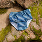 I Play Boys Reusable Absorbent Baby Swim Diapers Navy Stripe 3T