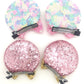 2 Pairs Sequin Ears Hair Clips, Mouse Ear Bows For Kids, Girls And Women - Glitter Princess Accessories For Birthday, Christmas
