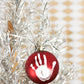 Pearhead Babyprints Diy No Bake Handprint Or Footprint, Holiday Ball Ornament, Baby Holiday Ornament, Baby'S First Christmas Orn