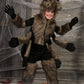 Kids Brown Furry Spider Costume Boys, Scary Eight Legs Arachnid Giant Tarantula Childrens Halloween