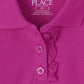 The Children'S Place Baby Girls And Toddler Girls Long Sleeve Ruffle Pique Polo, Aurora Pink, 5T