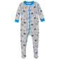 Gerber Baby Boys 4-Pack Footed Pajamas, Dinosaurs Space Grey, 4T