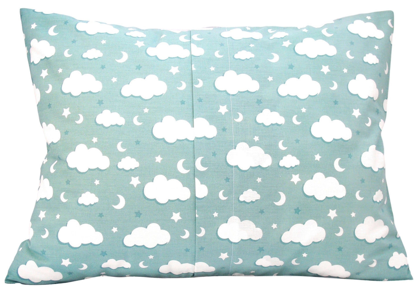 Toddler Pillowcase 13X18 - Moon Child Pillow Case, Cotton Toddler Pillowcase Star, Gray Star Travel Pillow Case Cover - Green Cl