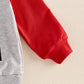 Baby Boy Fall Clothes Set Long Sleeve Letter Print Sweatshirt Pants Valentines Day Outfits 6 12 18 24 Months 2T (Gray, 18-24 Mon