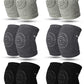 SATINIOR 6 Pairs Crawling Knee Pads Anti-Slip Baby Knee Protectors Toddlers Leg Warmers (Black, Gray, Dark Gray)