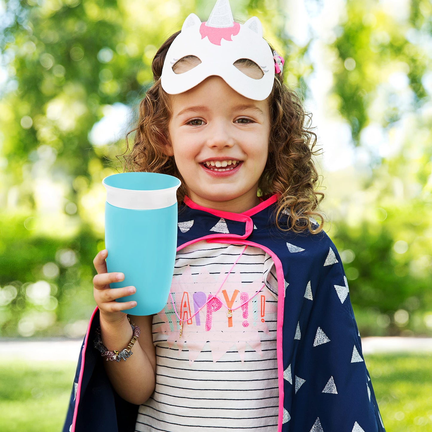 Munchkin Miracle 360 Toddler Sippy Cup, Spill Proof, 10 Ounce, 2 Pack, Green/Blue