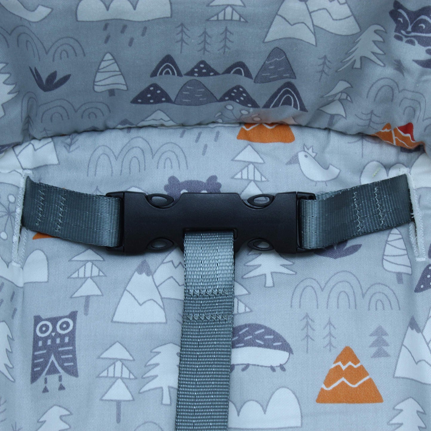 Zarpma Cotton Seat Covers For Ikea Antilop Highchair,Cotton Surface And Cotton Padded,Forest Pattern Foldable Baby Highchair Cov