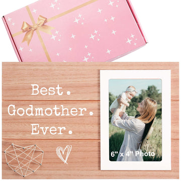 Godmother Photo Frame Keepsake From Godchild-Baptism Gift For Godmother-Best Godmother Ever Picture Frame-Mother'S Day Gift For