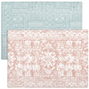 Cushmat Stylish Reversible Foam Play Mat (Large, Explorer - Coral Teal) - Soft, Waterproof, Durable Play Mat For Infants, Babies