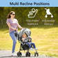 Dream On Me Vista Moonwalk Baby Stroller In Light Gray, Lightweight Infant Stroller With Compact Fold, Multi-Position Recline Um