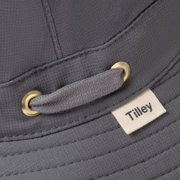 Tilley Baby Girls Airflo Organic Sun Hat, Grey, 7 3/8 Us