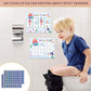 Mermaid Potty Training Sticker Chart, 20 Potty Charts With 432 Round Stickers & 1 Instruction Sheet, Potty Reward Sticker Chart