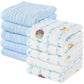 Yoofoss Muslin Baby Washcloths 100% Cotton Face Towels 10 Pack Wash Cloths For Baby 12X12In Soft And Absorbent Baby Wipes (Multi