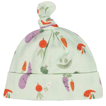Gerber Baby Girl'S 8 9-Piece Cap And Mitten Sets, Happy Veggies, Newborn