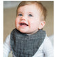 Nuby Baby Bibs - 3 Pc Muslin Bibs - Reversible 100% Natural Cotton Teething Bib - Baby Bibs For Girls And Boys, Baby Essentials