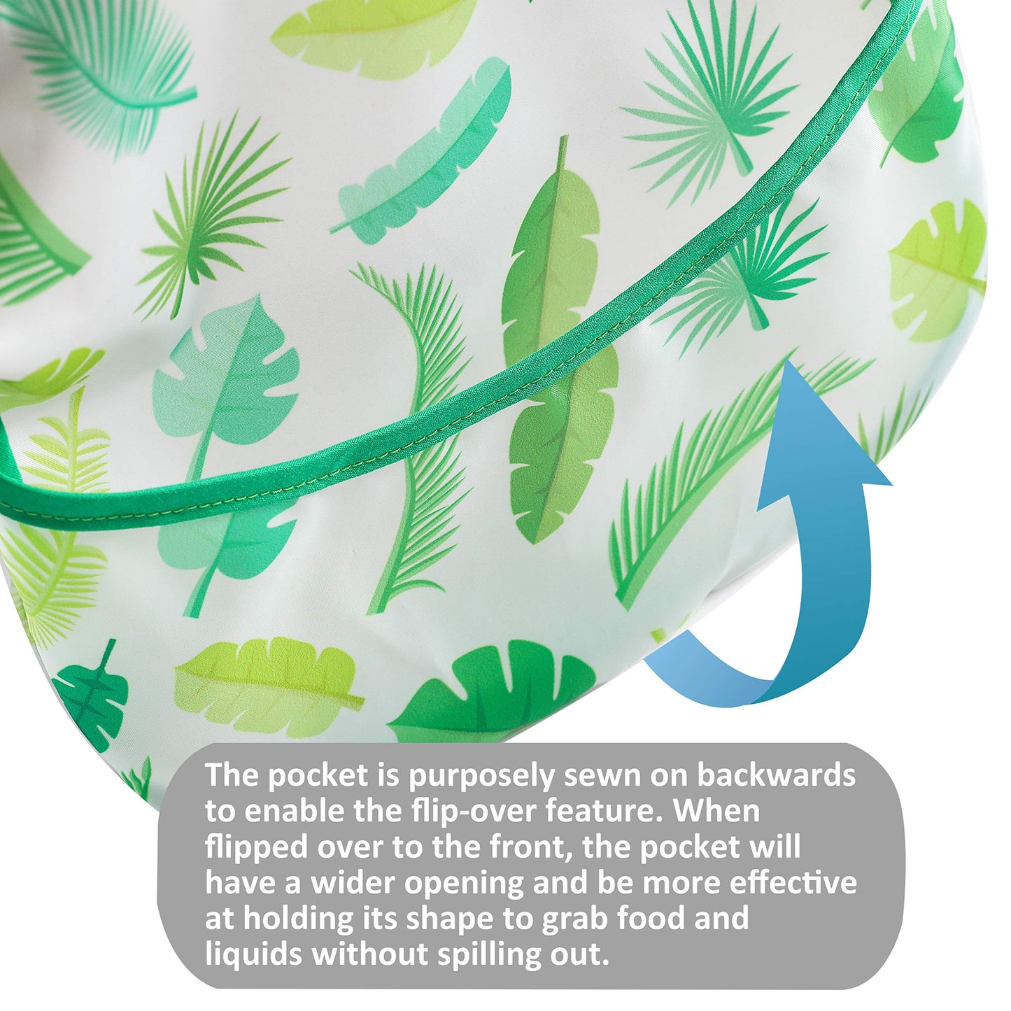 Pandaear 3 Pack Super Light Weight Baby Bib, Waterproof, Washable, Stain Oil And Odor Resistant 12-48 Months (Boy)