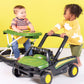 Bright Starts John Deere 4-in-1 Gator Green Baby Activity Center & Push Walker with Removable Interactive Steering Wheel Toy, 6