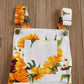 Ayalinggo Toddler Baby Girl Sunflower Print Overalls Shorts With Pocket Suspender Trousers Cute Summer Clothing Outfit (Sunflowe