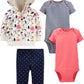 Simple Joys by Carters Baby Girls 4-Piece Jacket, Pant, and Bodysuit Set Pants, Floral, 18 Months