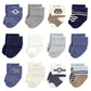 Hudson Baby Unisex Baby Cotton Rich Newborn And Terry Socks, Bear, 6-12 Months